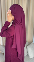 Maroon Abaya Blazer